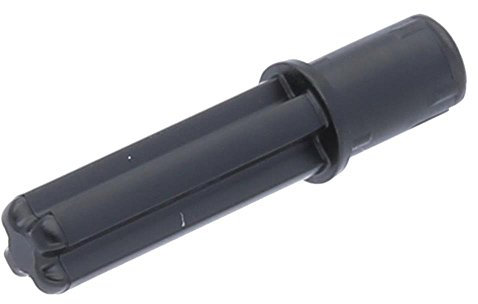LEGO Technik - 10 schwarze Achsverbinder 3 Noppen lang mit Reibungsstellen längs und 2 Noppen lang