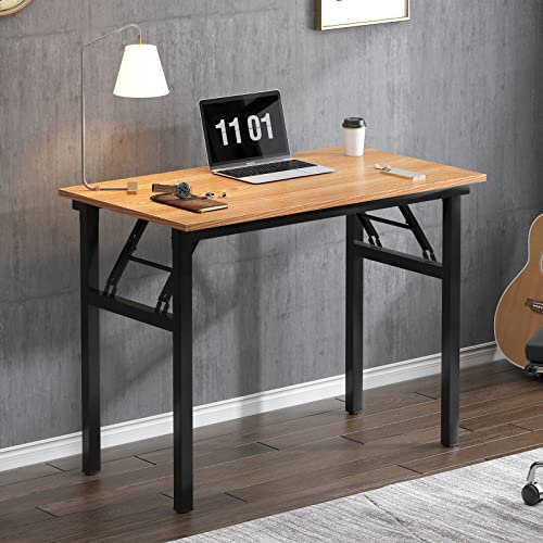 SogesHome Klapptisch Computertisch 80 x 40 cm PC Tisch Kleiner Schreibtisch Bürotisch Büroarbeitsplatz für Home Office Verwendung Schreibtisch Esstisch Konferenztisch