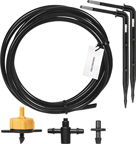 HOLZBRINK Bewässerungssystem Bewässerungsset 1: inkl. Winkelpfeiltropfer, Tropfer 2l/h, 1 Set, HTB-01-G-1