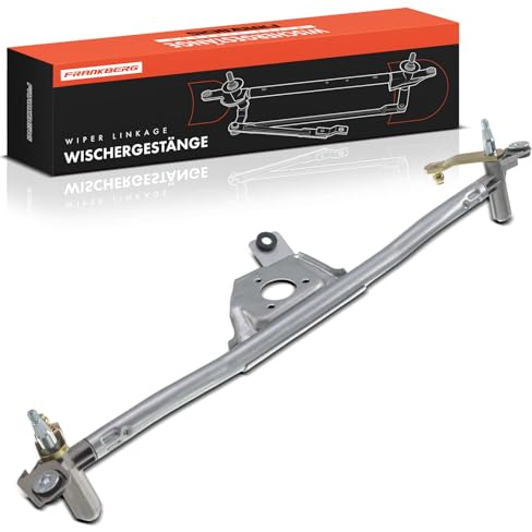 Frankberg Scheibenwischeraufnahme Wischergestänge Vorne Replace #6N1955023B | Kompatibel mit VW Lupo 6E1 6X1 1.1L 1.2L 1.4L 1.6L 1.7L, Seat Arosa 6H1 1.0L 1.4L 1.7L; für Linkslenker, Ohne Motor