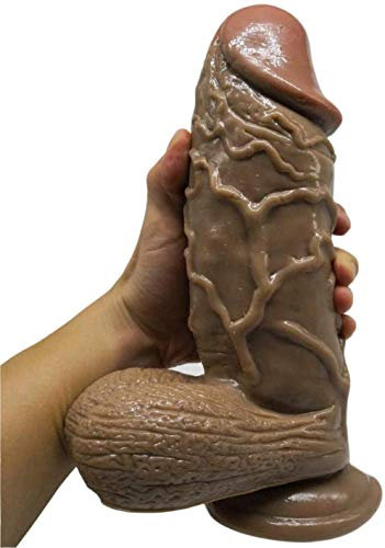 GYLEJWH Realistischer Riesen Dildo, Super Large Rough Simulation Penis Dong Erotik Fake Penis Große Dildo Mit Hoden & Saugnapf Masturbation Sexspielzeug Für Frauen