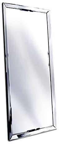 Rechteckspiegel groß im klassischen Spiegelrahmen Capri 80x180 cm im glamourösen Look, Hampton, New York für Wohnzimmer, Schlafzimmer, Diele