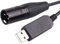 Cable adaptador USB a DMX 512 3PIN XLR Interface ordenador PC iluminación de escenario regulador regulador de intensidad USB a DMX Freestyler