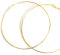 Mytoptrendz® - Extra Large Plain Thin Hoops Fashion Earrings (Gold -100mm)