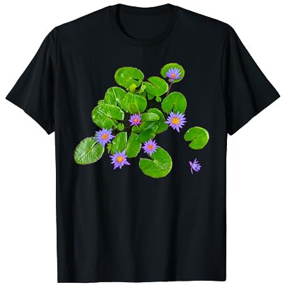 Wunderschöne violette Seerosen T-Shirt