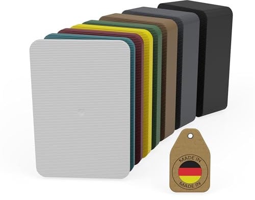 FUX Glazing Packers 80 Set 60x40x1.5-20mm (10 Pcs/Size) - Plastic Shims & Spacers for Glass, Windows & Doors