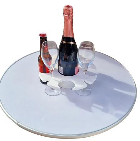 New Boat Drinks Holder for all Marine and Boating Drinks - Securely Holds Glassware and Bottles safely on your Boat table - UV-Resistant, Durable - Includes Snack Bowl