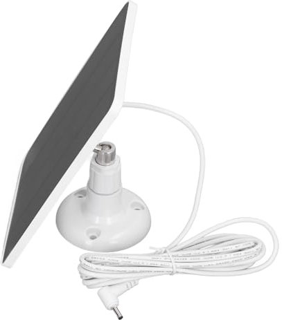 Panneau Cargadorr Para Cámara Chargeur de Panneau Solaire Professionnel 10 W pour Ring Cam et Stick Up Cam - Kit de Chargeur Solaire Portable étanche IP65 (CSP4W-DC-W)