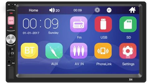 2 DIN 7IN Reproductor de Radio para Automóvil Multimedia de Radio para Automóvil Tarjeta de Reproductor MP5 Bluetoot para Automóvil Radio en Disco U Modificación de Control