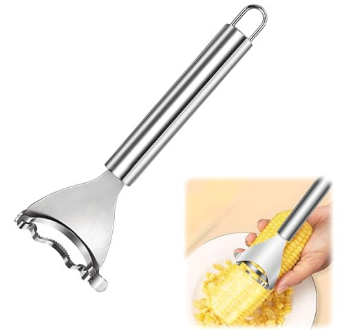 Corn Peeler Premium Stainless Steel Corn Cob Stripper Tool Corn Sheller with Ergonomic Handle, Kitchen Gadget corn planer kitchen gadget corn peeler household corn kernel separator peeler