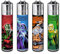 Clipper Feuerzeuge, Set mit 4 Stück, außergewöhnliche Motive (Fantasy Warrior)
