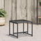 Xichuzi Gartenhocker 4 STK. Schwarz Poly Rattan, Balkon Hocker, Fusshocker Garten, Hocker Garten, Fußhocker Für Sessel, Gartenmöbel Hocker - 4008579