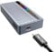 FIDECO 40Gbps M.2 NVMe SSD Gehäuse, USB4.0 NVMe SSD-Gehäuse, Aluminiumlegierung Gehäuse mit RGB-Licht und PWM-Lüfter, unterstützt UASP und Trim, kompatibel mit USB4/3.2/3.1/3.0