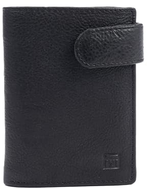 MATTIES Unisex's Billetero-wash/Leather Wallet, Black/White, One Size