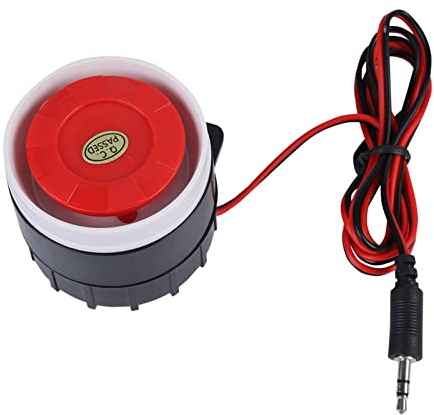Haosie DC 12 V Außensirene, 120 dB Alarmanlage, kabelgebunden, Mini-Hausalarm, Sicherheits-Sound, für Sicherheitssystem, Alarmanlage, Zubehör