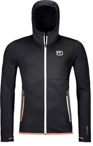 ORTOVOX FLEECE HOODY M, 86986, black raven, S