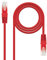 Blendend Cable de red CAT.5E UTP AWG24, rojo, 1.0 m; ideal para conexiones de red Ethernet en oficinas y hogares.
