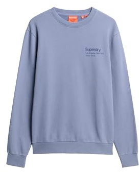 Superdry Herren Core City Sweatshirt mit Rundhalsausschnitt und Logo