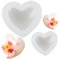 Dewocke Stampi per Candele in Silicone 3D, Set da 2 Pezzi Stampo per Candela a Forma di Cuore, Stampi Fai da Te per Candele, Sapone, Cioccolato, Fondente, Decorazioni Artigianali e Regali