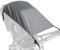 Bighan Parasol Universal para Cochecito con Protección UV, Capota Flexible y Ajustable para Capazo, Toldos Impermeables - Gris Oscuro