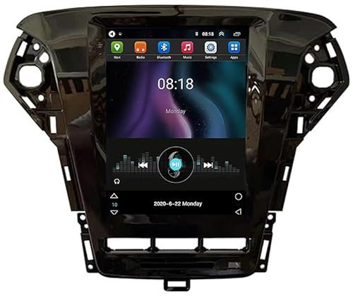 Jrfeng Android 11 Autoradio Radio Für Ford Mondeo Fusion MK4 2011-2013, 9.7 Zoll HD Touchscreen GPS Navigation Mit Bluetooth WiFi Lenkradsteuerung carplay,Q2