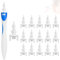Nettoyeur Oreille, Confort Cure Oreille, 16 Embouts Silicone en Spiral, Nettoyer Le Cérumen, Kit D'Élimination du Cérumen Adapté Aux Enfants et Aux Adultes