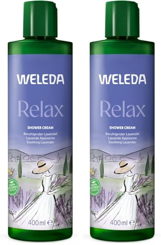 WELEDA Gel de ducha cremoso Lavanda 400ml (Paquete de 2)