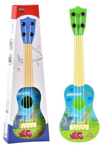 Gitarre für Kinder,26 cm Ukulele Gitarren Spielzeug für Kinder Mini Gitarre Ukulele Musikspielzeug Ukulele Instrument,Minigitarre Lernspielzeug für Kleinkinder Anfänger Jungen Mädchen Geschenk (Grüns)