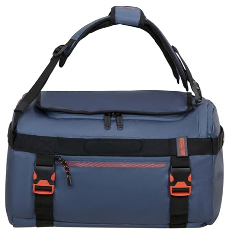American Tourister Reisetasche Rucksack Urban Track Duffle/Backpack Coated 41L Navy/Orange blau