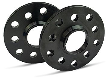 SCC Spurverbreiterung 12132W - schwarz eloxiert - LK: 108/4 NLB: 63,4 - 10mm - 2 Stück