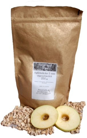 Naturix24 – Apfelstücke ungeschwefelt – 250g Beutel