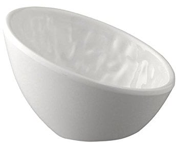 APS 83648 Schale TAO, 10,5 x 10 cm, Höhe 6,5/3 cm, Melamin, weiß/Steinoptik