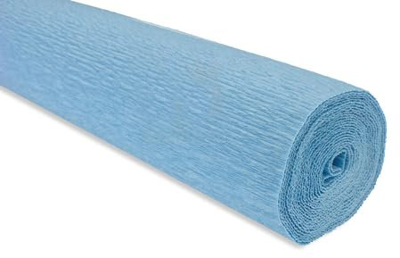 FloristryWarehouse Rouleau de papier crépon 180g (50 x 250 cm) bleu ciel (teinte 556)