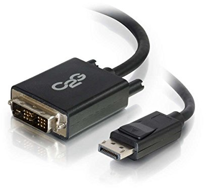 C2G Display Port Cable, Display Port to DVI, Male to Male, Black, 6 Feet (1.82 Meters), Cables to Go 54329