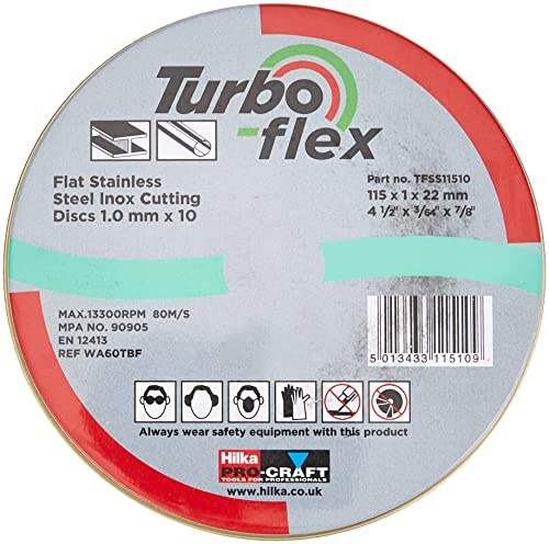Turbo-Flex TFSS11510 115 mm Hilka Edelstahl Trennscheibe
