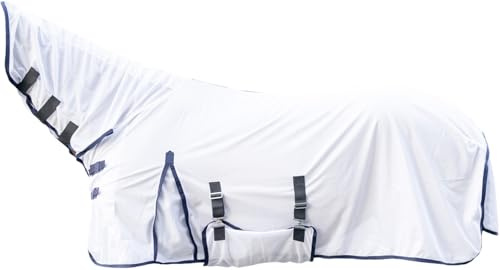 HKM Lyon Fly rug with extended neck section White 6'4