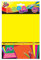 Lot de 30 feuilles de carton fluo format A5