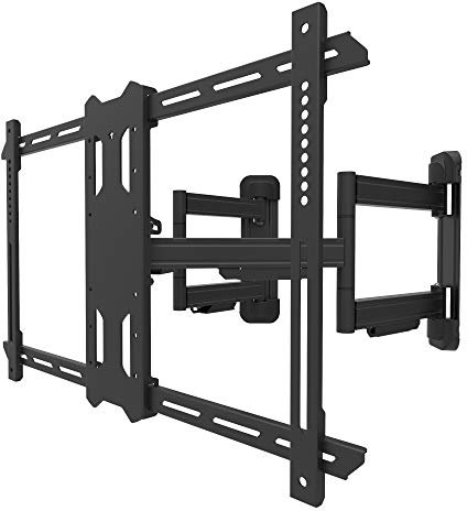 Kanto PDC650 Full Motion Corner TV Mount for 37-inch to 70-inch TVs | Supports up to 125 lbs (56 kg) | Swivel 40° | Tilt +15°/-3° |
