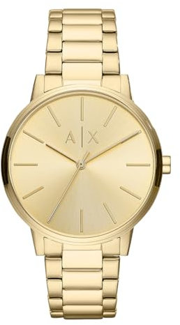 Armani Exchange Watch For Men, Quartz Movement and 42mm Case Size with Stainless steel, Leather or Silicone strap