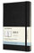 Moleskine - 18-Monats-Kalender/Planer, Kalender 2020/2021 mit Monatsübersicht, Monatsplaner mit Hardcover und elastischem Verschluss, Format Large/A5 13 x 21 cm, Farbe Schwarz, 128 Seiten