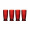 Villeroy & Boch 1173090110 Lot de 4 pailles colorées Boston Rouge