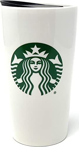Starbucks 2020 Classic Green & White Traveler Tumbler Tazza da caffè (12 once)