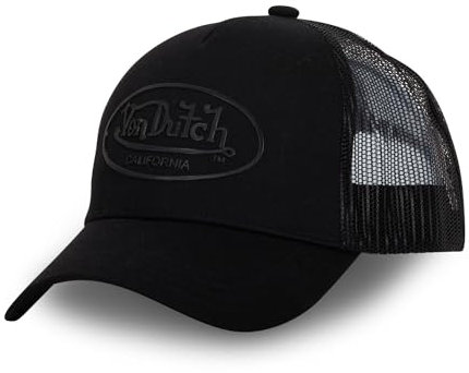 Von Dutch Kappe für Damen & Herren, Trucker-Kappe, verstellbar, mit Snapback, Schwarz , Einheitsgröße