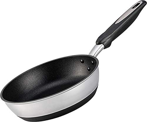 Hokuriku Aluminum IH High Cast Premium Frying Pan, 8.7 inches (22 cm), Made in Japan, Silver