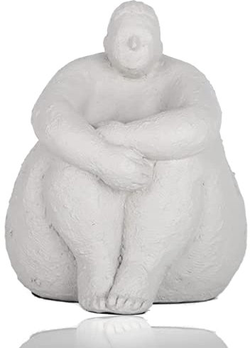 KUAHAI Fette Frauenfigur Yoga Dekoration, Frauenskulptur Yoga Figur kreative Frauendekoration Retro Heimdekoration Raum Tisch Handwerk Geschenk