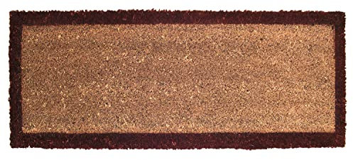 OLIVO.shop | COCCO SCALINO - Zerbino in cocco per scale, cattura sporco e antiscivolo, 27x70 cm (MARRONE)