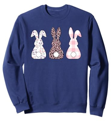 Frohe Ostern Süße Osterhasen Kaninchen Oster Hase Damen Sweatshirt