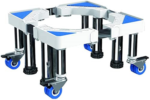 Waschmaschinen Untergestell Waschmaschinenstand Multifunktional beweglicher Rollentrockner Trolley Hochleistungsbreite 48-66 cm Länge 40-74 cm verstärkte Bodenschalen for Kühlschrank Gefrierschrank 4