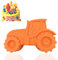 Moule à Tracteur Orange en Silicone Tracteur Moule À Gâteau Moule En Silicone Pour Voiture 3D Tracteur en Silicone pour Gâteaux pour Faire Des GâTeaux Du Pain Du Chocolat Des Glaces