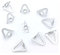Confezione 10 gancio a triangolo accessori per lampadari e lampada fai da te